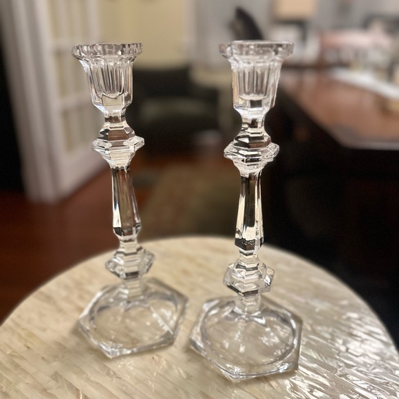 Crystal Candlesticks - Picture 2 of 3
